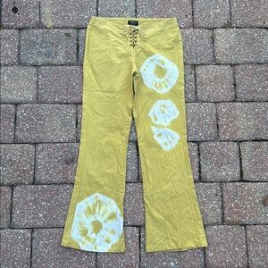 Like new - UTZPIN 100% Cotton Boho Tie-Dye Flare Pants